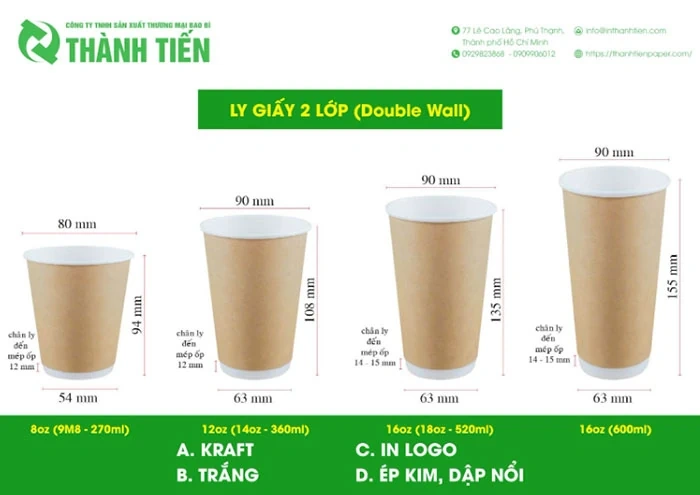 Công ty in ly tô giấy, hộp giấy, túi giấy giá rẻ Thành Tiến Paper TPHCM