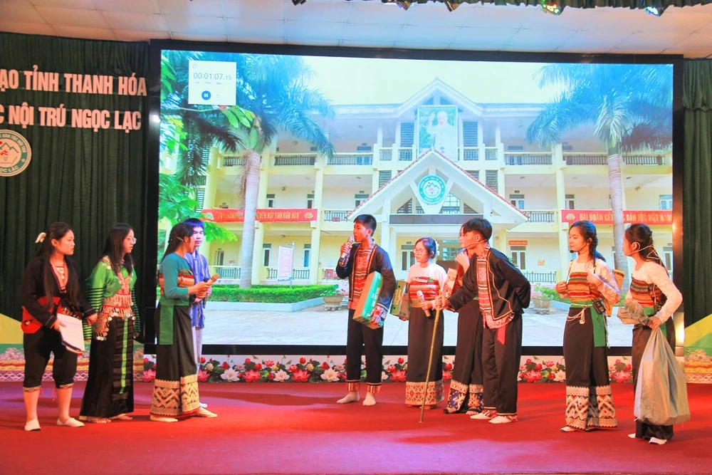 Hội thi tìm hiểu pháp luật cho học sinh Trường THPT Dân tộc nội trú Ngọc Lặc