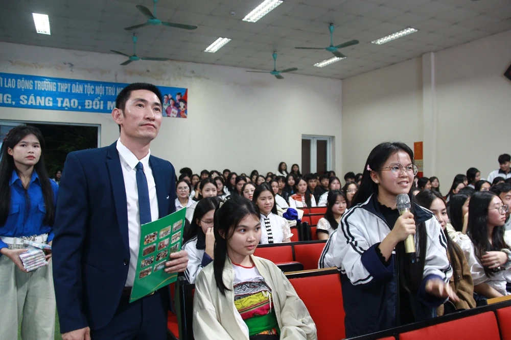 Hội thi tìm hiểu pháp luật cho học sinh Trường THPT Dân tộc nội trú Ngọc Lặc