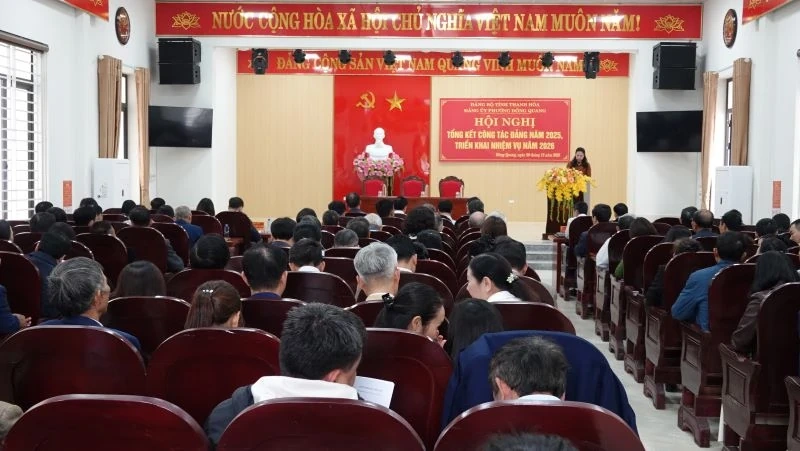 Phường Đông Quang tổng kết công tác Đảng năm 2025, triển khai nhiệm vụ năm 2026