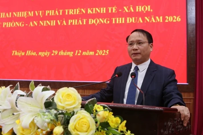 Xã Thiệu Hóa đề ra 6 nhóm giải pháp triển khai nhiệm vụ năm 2026