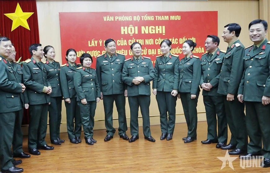 100% cử tri nhất trí giới thiệu Đại tướng Nguyễn Tân Cương tham gia ứng cử đại biểu Quốc hội khóa XVI