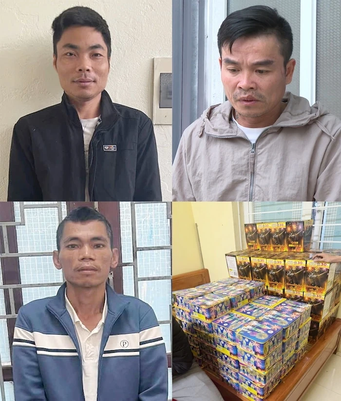 Bắt giữ 3 đối tượng mua bán, tàng trữ gần 300kg pháo hoa nổ trái phép