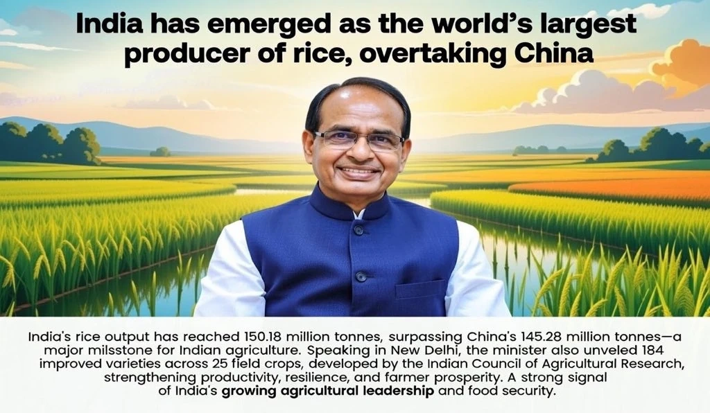 Ấn Độ soán ngôi Trung Quốc trở thành quốc gia sản xuất gạo lớn nhất thế giới
