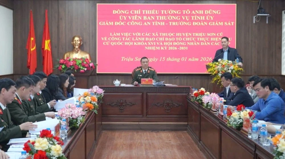 Bảo vệ tuyệt đối an ninh, an toàn tại các điểm bỏ phiếu, góp phần tổ chức thành công cuộc bầu cử