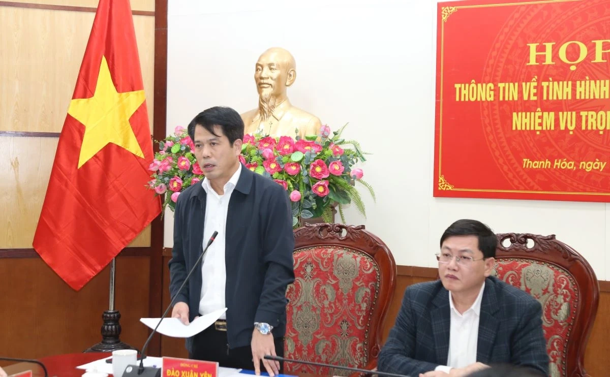 UBND tỉnh Thanh Hóa họp báo thông tin tình hình kinh tế - xã hội năm 2025
