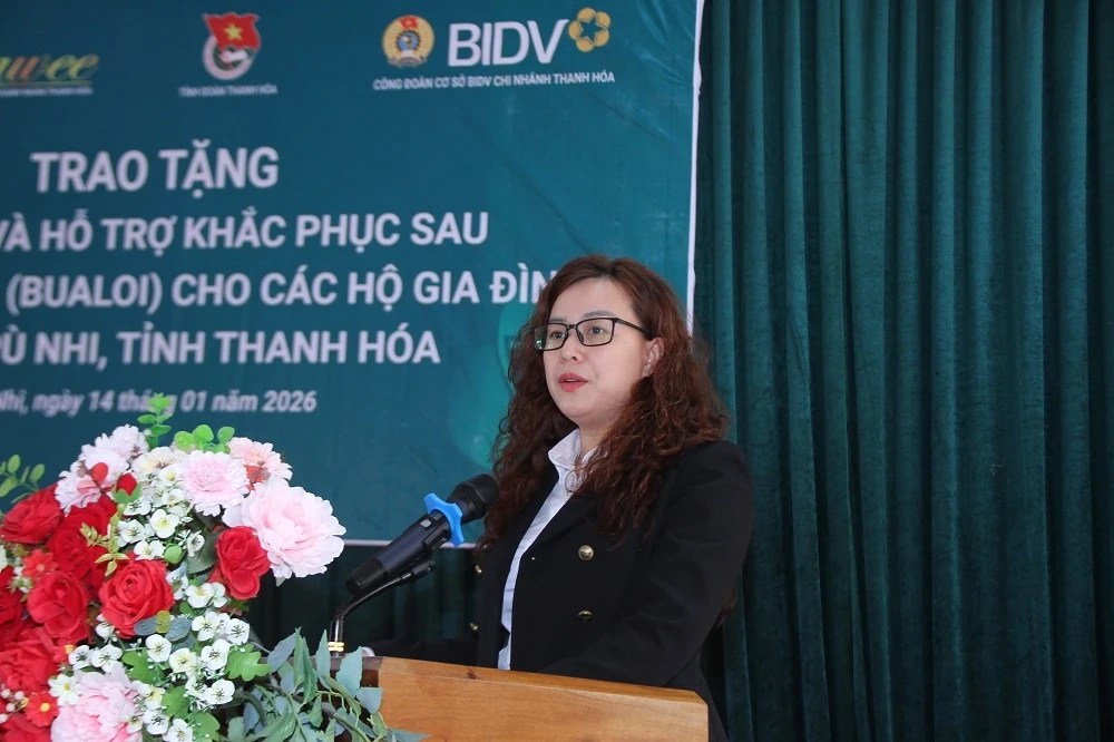 BIDV Thanh Hóa trao quà Tết cho người nghèo