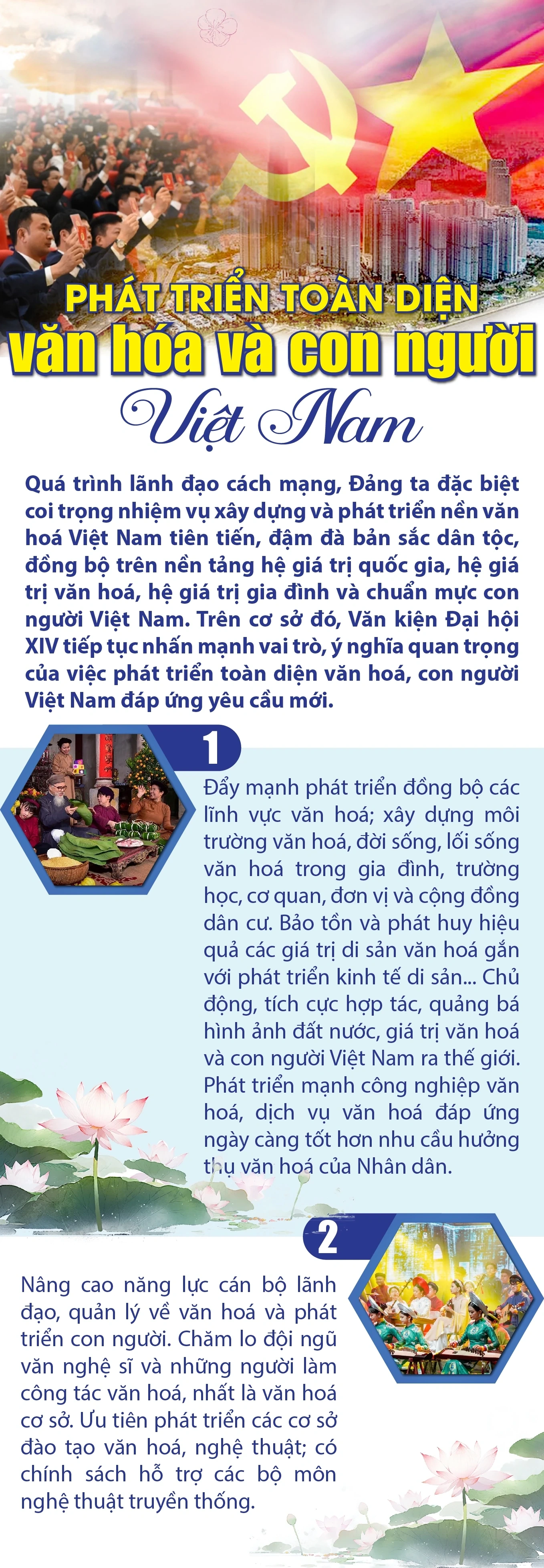 Phát triển toàn diện văn hóa và con người Việt Nam