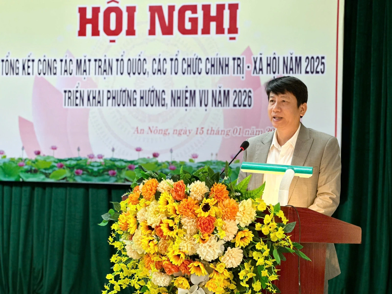 Xã An Nông tổng kết công tác Mặt trận và các tổ chức chính trị - xã hội