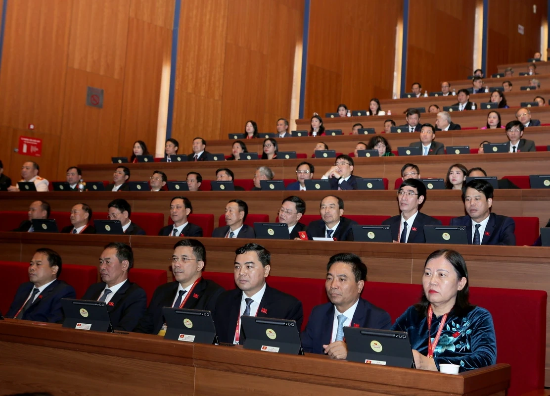 Hình ảnh Đoàn đại biểu Đảng bộ tỉnh Thanh Hóa dự Đại hội XIV của Đảng