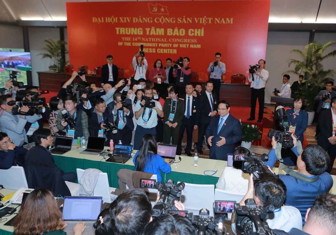 Gần 700 cơ quan báo chí trong nước và quốc tế tác nghiệp tại Đại hội XIV của Đảng