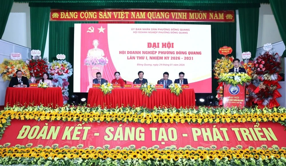 Đồng hành cùng doanh nghiệp phường Đông Quang thúc đẩy sản xuất kinh doanh, chuyển đổi số và đổi mới sáng tạo