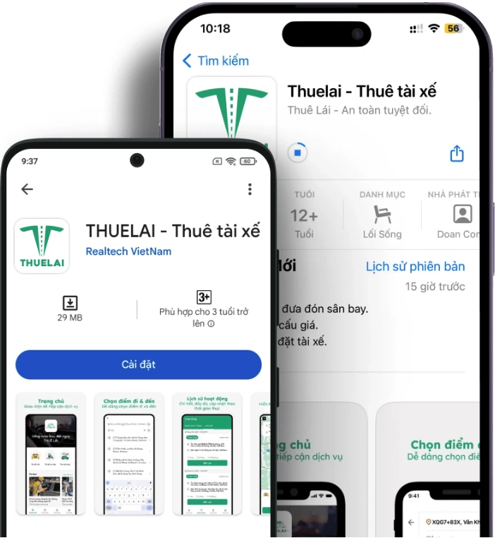 App thuê lái xe hộ giá rẻ chuyên nghiệp số 1 hiện nay