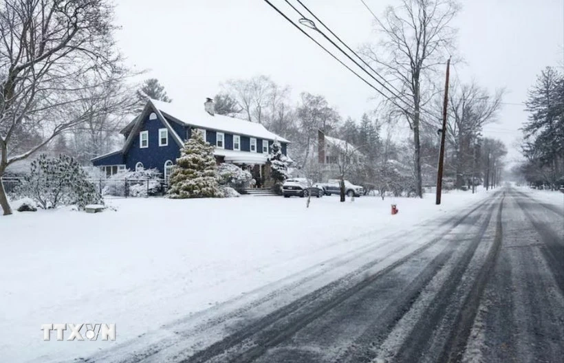 Hơn 175 triệu người Mỹ đối mặt cơn bão mùa Đông diện rộng kèm giá lạnh