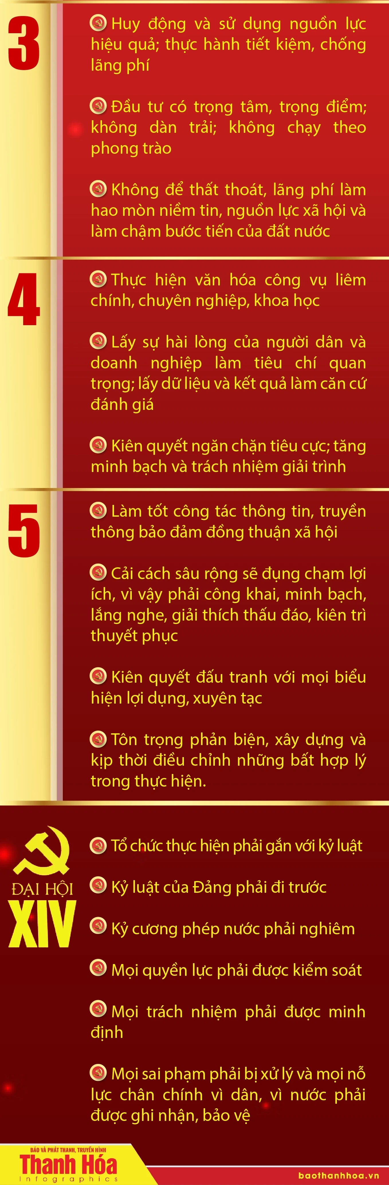 [Infographic] - Năm nhóm việc cần tập trung cao độ để biến quyết tâm thành kết quả