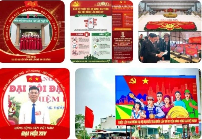 Mạng xã hội rực sắc đỏ, lan tỏa niềm tin hướng về Đại hội XIV của Đảng