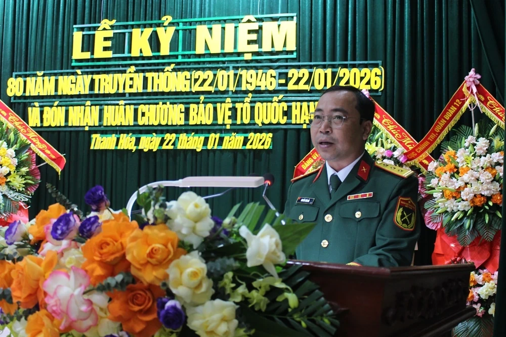 Trung đoàn 64, Sư đoàn 390 đón nhận Huân chương Bảo vệ Tổ quốc hạng Ba