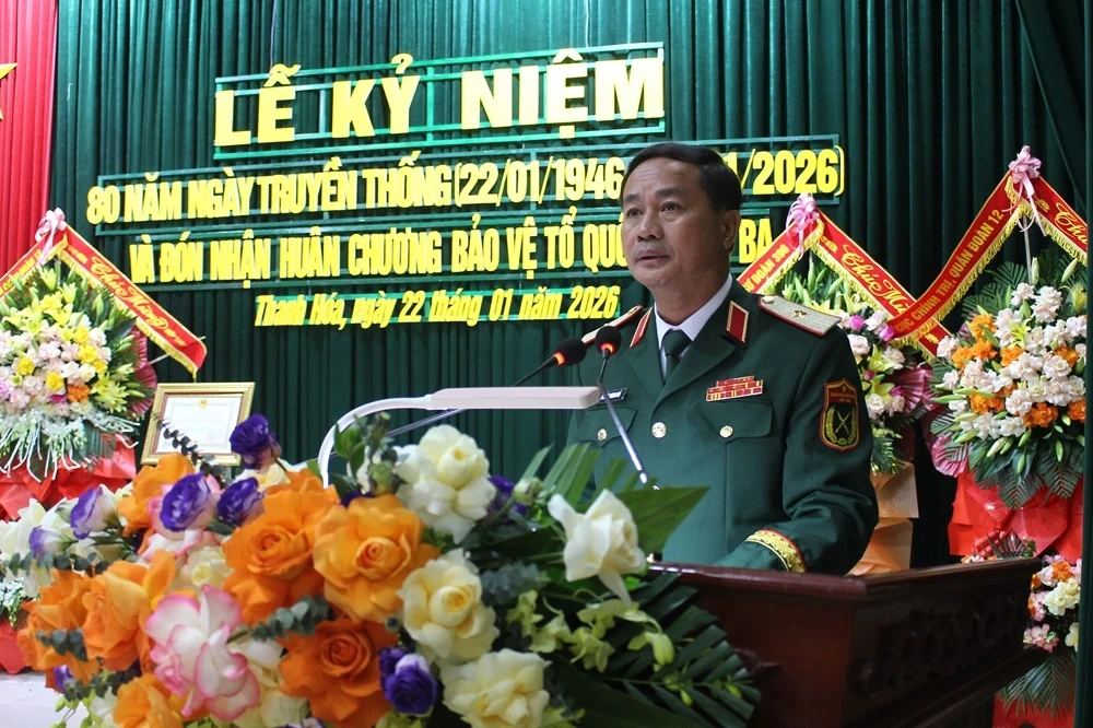 Trung đoàn 64, Sư đoàn 390 đón nhận Huân chương Bảo vệ Tổ quốc hạng Ba