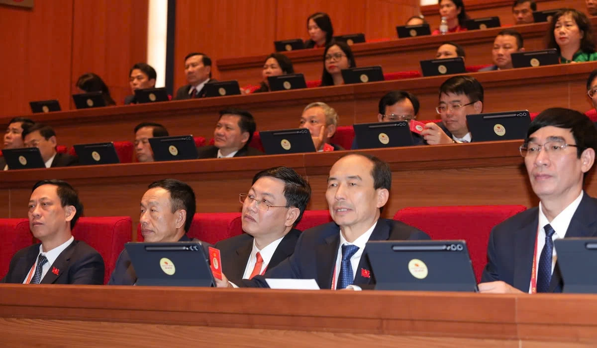 Hình ảnh Đoàn đại biểu Đảng bộ tỉnh Thanh Hóa dự Đại hội XIV của Đảng