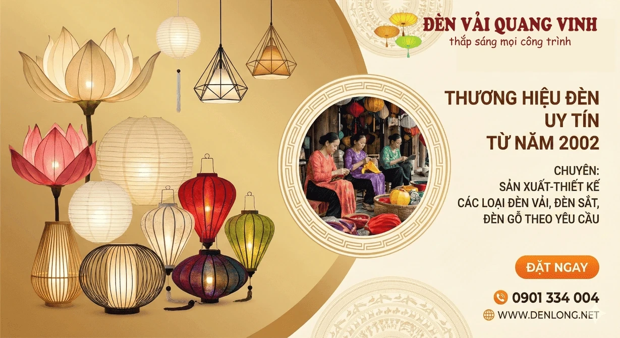 Xưởng lồng đèn vải trang trí giá sỉ - Sản xuất thiết kế theo yêu cầu