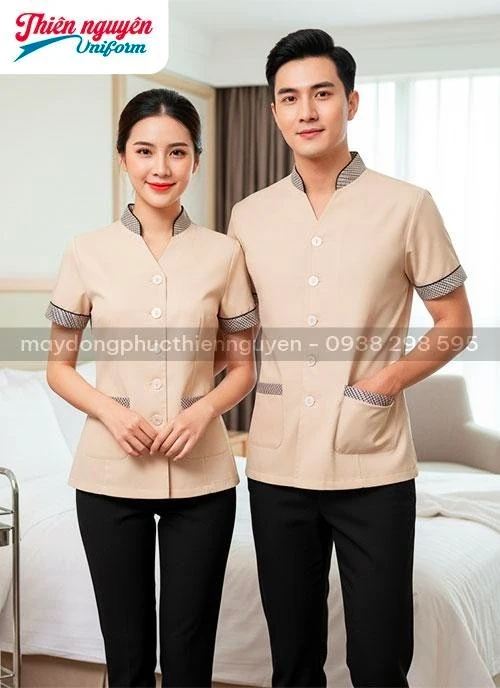 May đồng phục buồng phòng khách sạn - Nâng tầm dịch vụ Housekeeping chuyên nghiệp