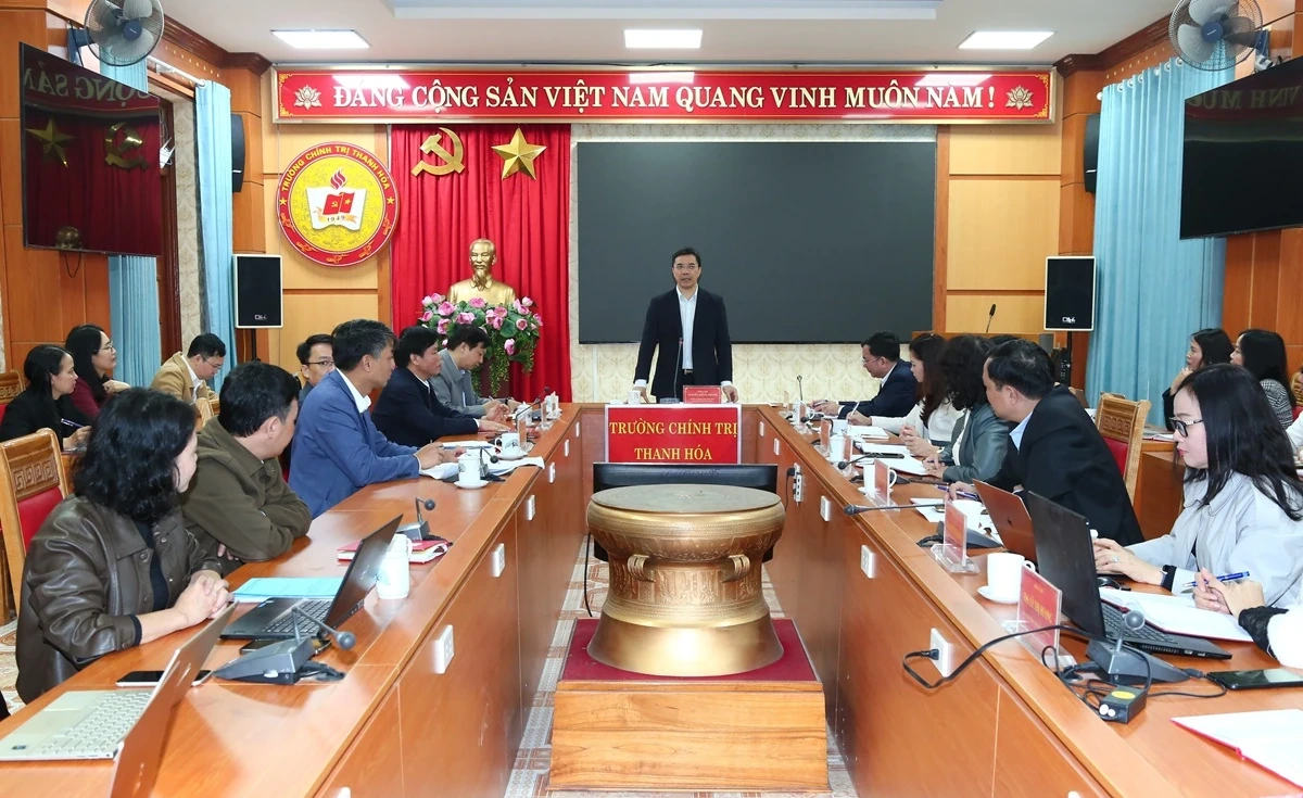 Trường Chính trị tỉnh Thanh Hóa: Đổi mới mạnh mẽ chương trình, phương pháp đào tạo và chuyển đổi số, đáp ứng yêu cầu trong giai đoạn mới