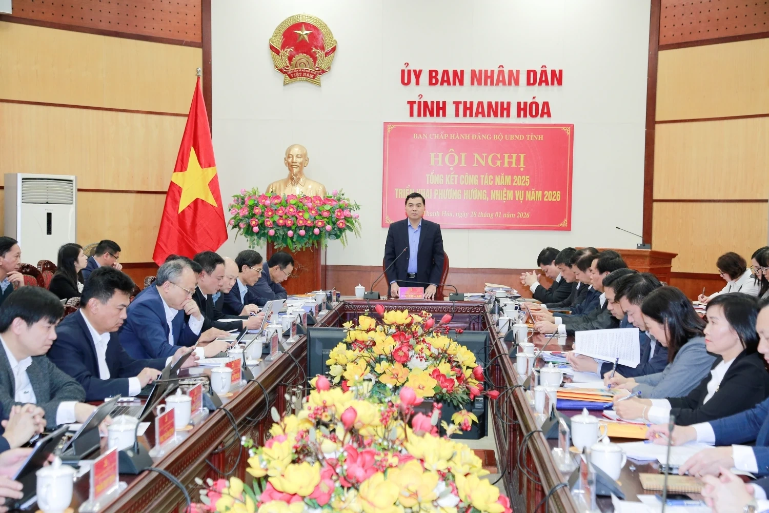 Đảng ủy UBND tỉnh phát huy vai trò lãnh đạo, quyết tâm thực hiện thắng lợi nhiệm vụ năm 2026