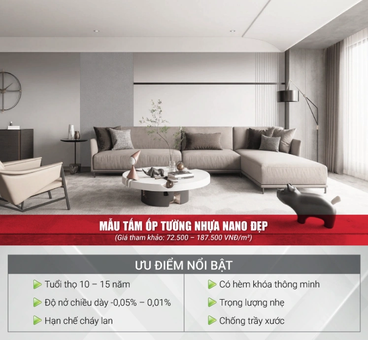 Top 5 loại tấm ốp tường tốt nhất 2026: Tính năng & Giá thành?