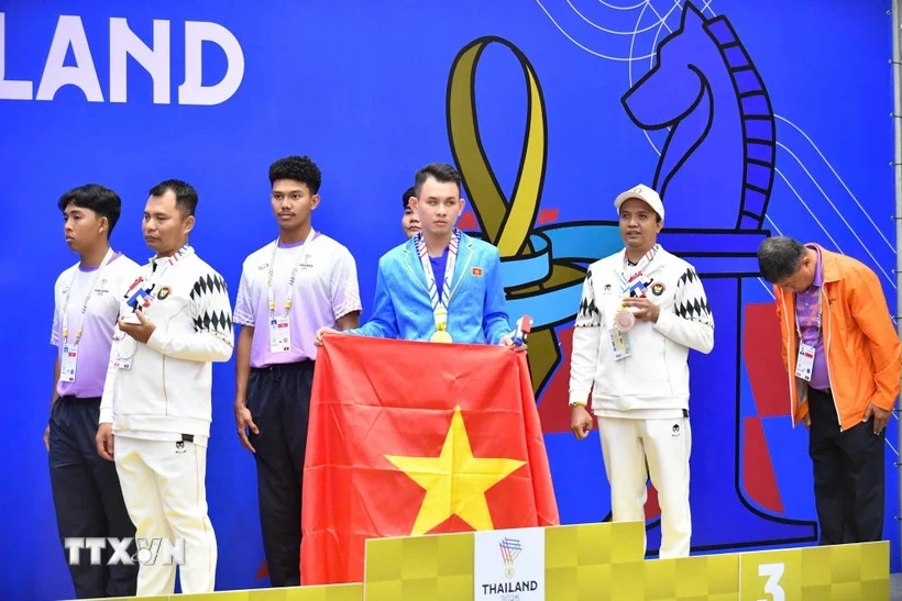 Cờ vua dẫn đầu thành tích huy chương của đoàn Việt Nam tại ASEAN Para Games 13