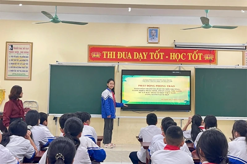 Bảo vệ môi trường, phòng chống biến đổi khí hậu trong trường học