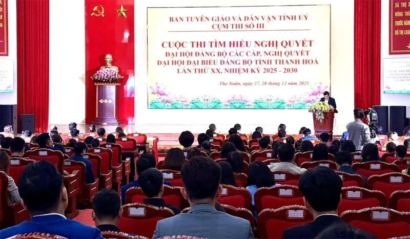 Lan tỏa nghị quyết đại hội đảng qua các cuộc thi, hội nghị học tập, nghiên cứu, quán triệt