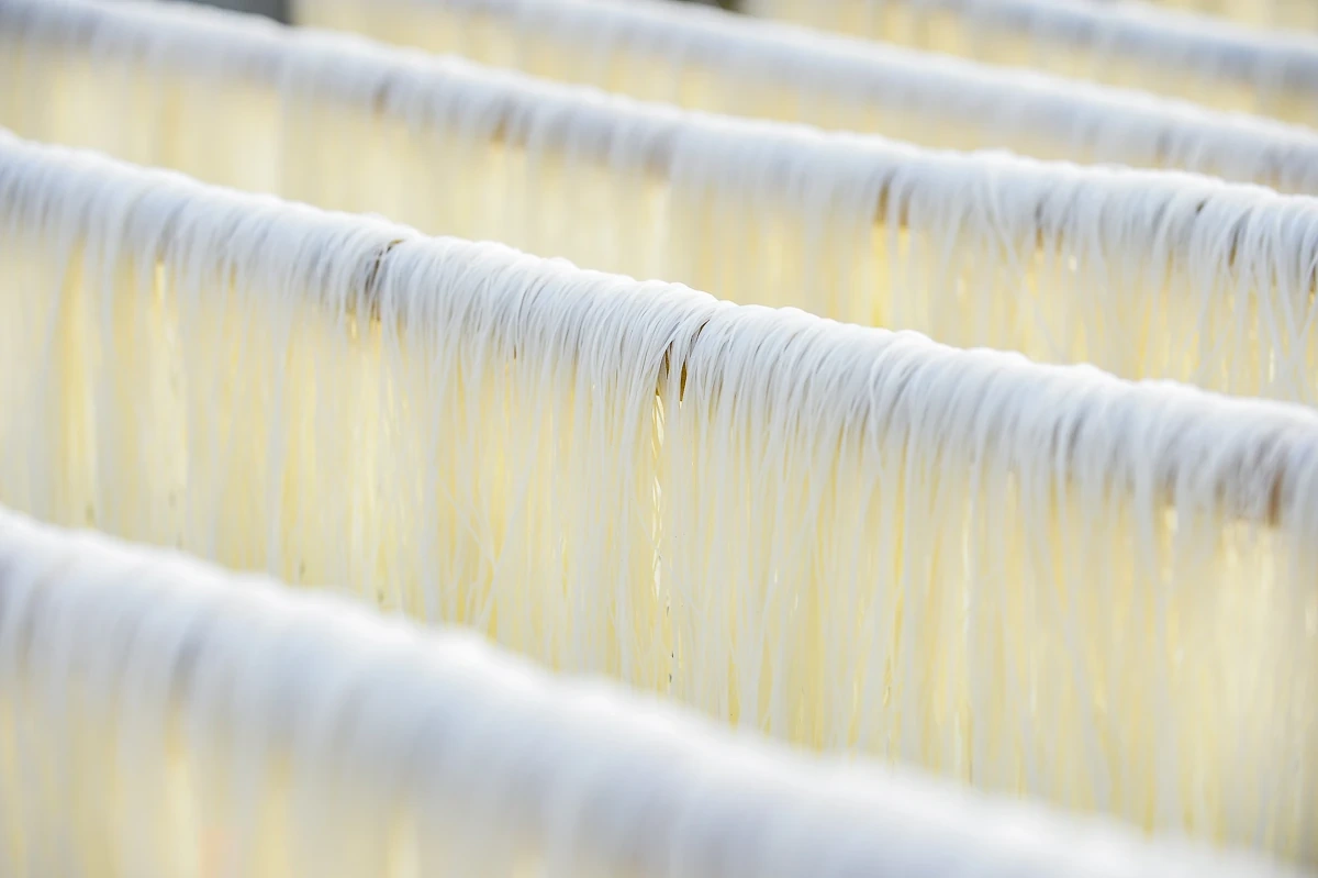 Từ hạt gạo quê đến sợi miến ngày Tết ở làng nghề xứ Thanh