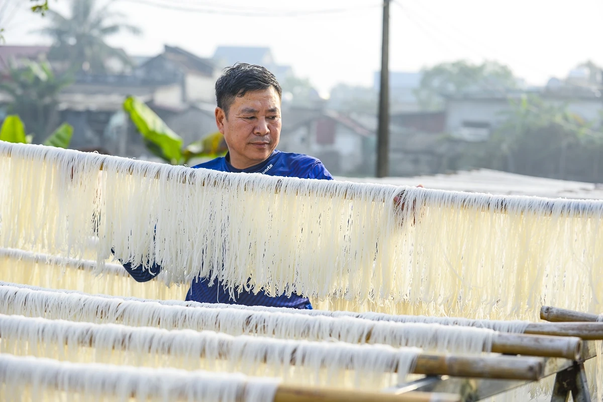 Từ hạt gạo quê đến sợi miến ngày Tết ở làng nghề xứ Thanh