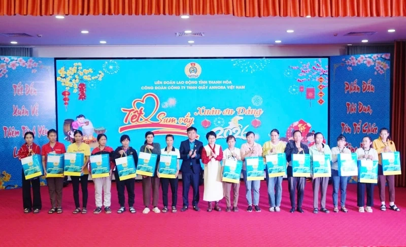 Chăm lo Tết cho đoàn viên, người lao động Công ty Giầy Annora Việt Nam