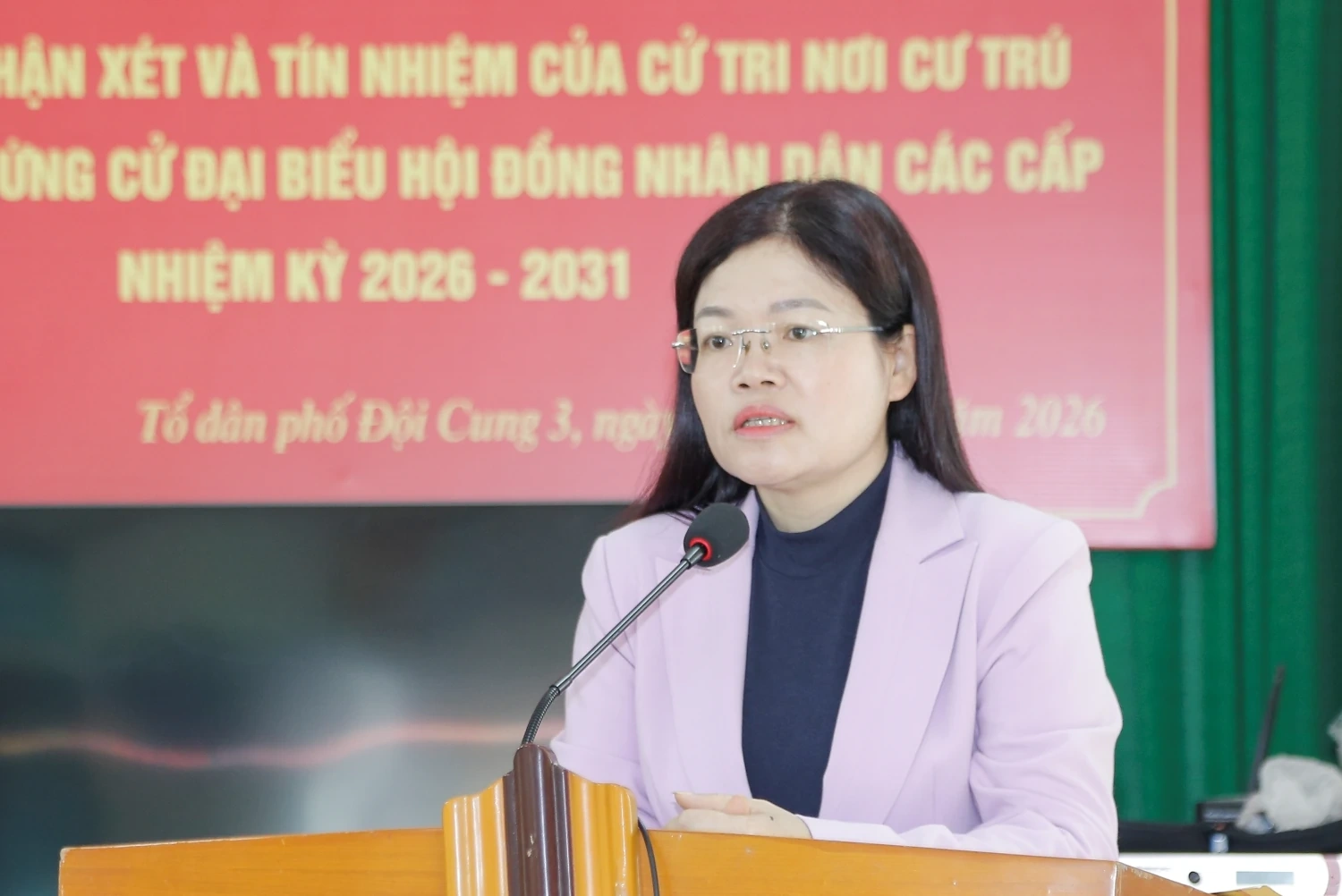 100% cử tri Tổ dân phố Đội Cung 3 thống nhất giới thiệu 12 người ứng cử đại biểu HĐND nhiệm kỳ 2026-2031