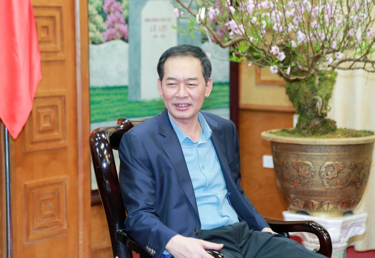 Phó Bí thư Tỉnh ủy, Chủ tịch Ủy ban MTTQ tỉnh Trịnh Tuấn Sinh tiếp và làm việc với Công ty Xi măng Nghi Sơn