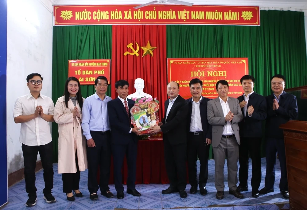 Cử tri phố Ái Sơn 1 tín nhiệm, giới thiệu 7 người ứng cử đại biểu HĐND các cấp