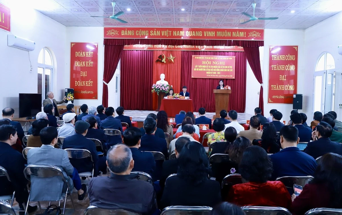 Cử tri Tổ dân phố Bình Minh thống nhất giới thiệu 22 người ứng cử đại biểu HĐND nhiệm kỳ 2026-2031