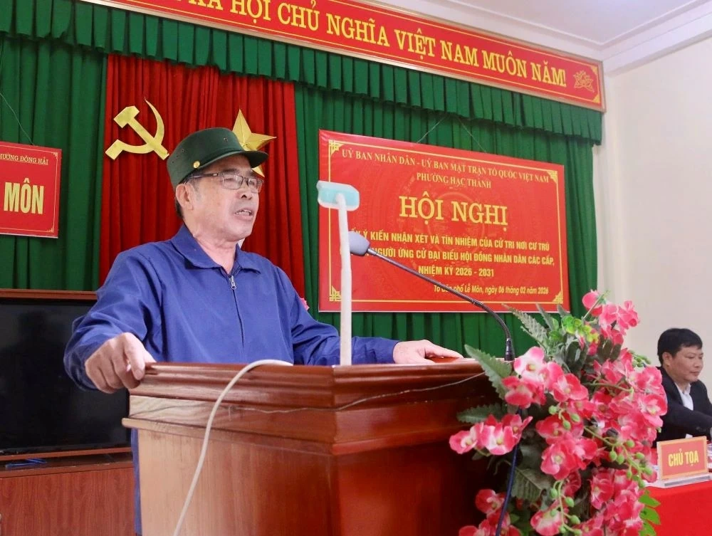 100% cử tri tổ dân phố Lễ Môn thống nhất giới thiệu 5 người ứng cử đại biểu HĐND các cấp