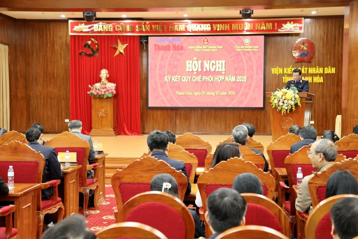 Ký kết quy chế phối hợp giữa VKSND với TAND tỉnh, Báo và Phát thanh, truyền hình Thanh Hóa