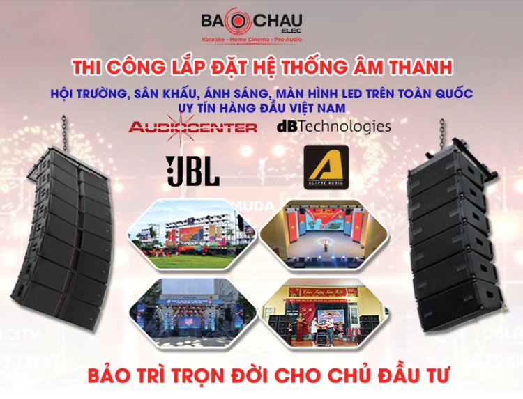Bảo Châu Elec phân phối loa hội trường, loa sân khấu chính hãng chất lượng