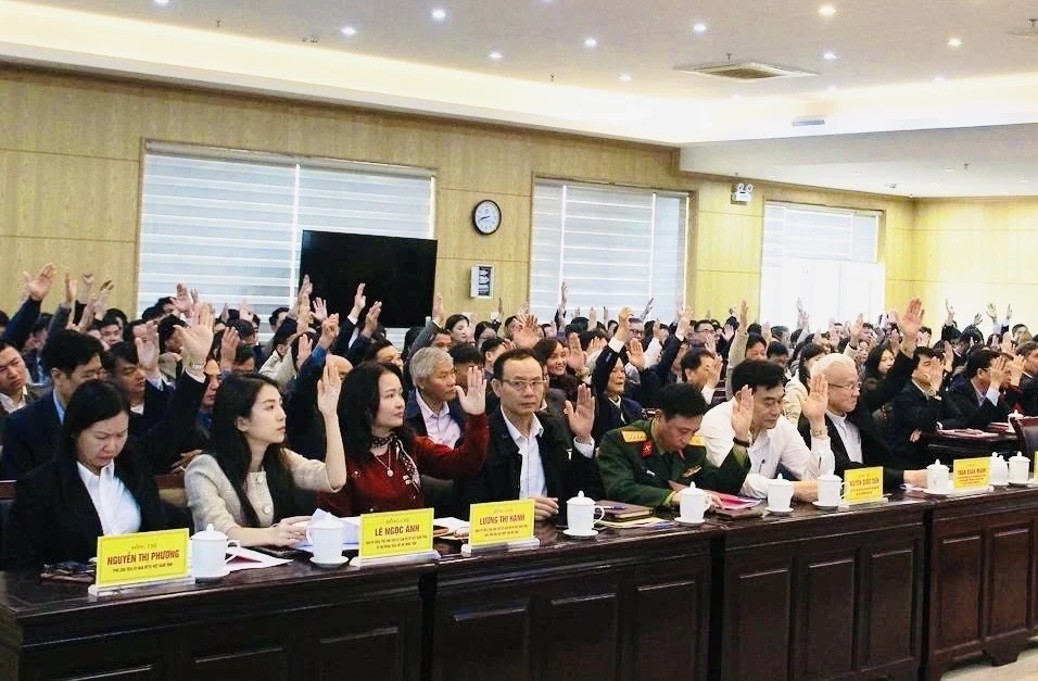 Hội nghị Hiệp thương lần thứ hai lập danh sách sơ bộ người ứng cử ĐBQH khóa XVI và HĐND tỉnh khóa XIX