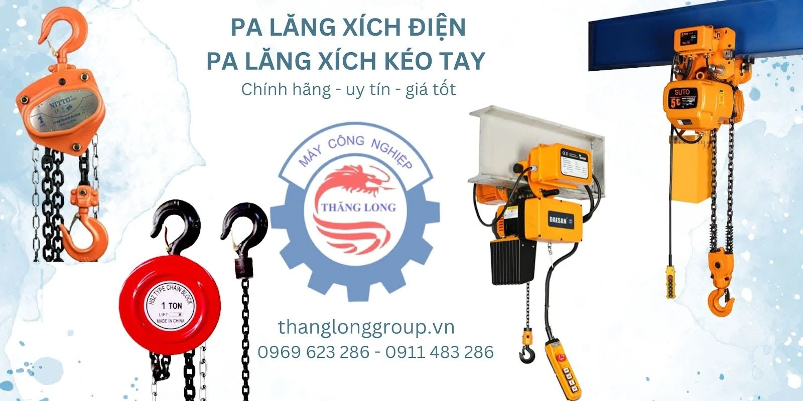 Thăng Long Group nhà phân phối chính hãng Pa lăng xích điện SUTO – Công nghệ Nhật Bản
