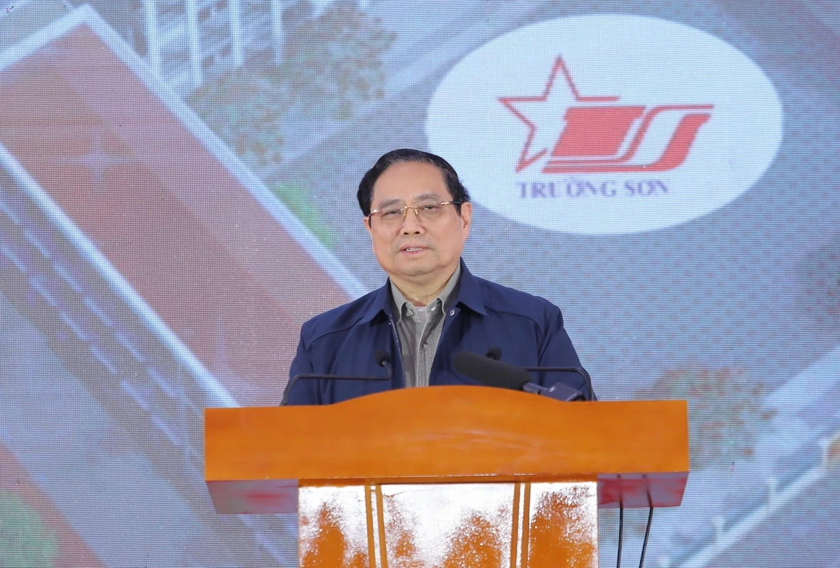 Thủ tướng Chính phủ Phạm Minh Chính dự lễ khởi công Trường liên cấp Cẩm Thạch