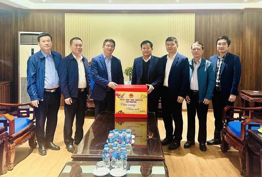 Phó Chủ tịch HĐND tỉnh Nguyễn Quang Hải thăm, chúc Tết một số đơn vị ngành tài chính - ngân hàng