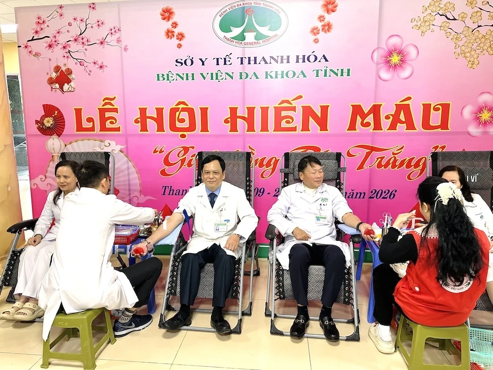 Mở đầu chuỗi chương trình hiến máu tình nguyện ngành Y tế tỉnh Thanh Hóa năm 2026