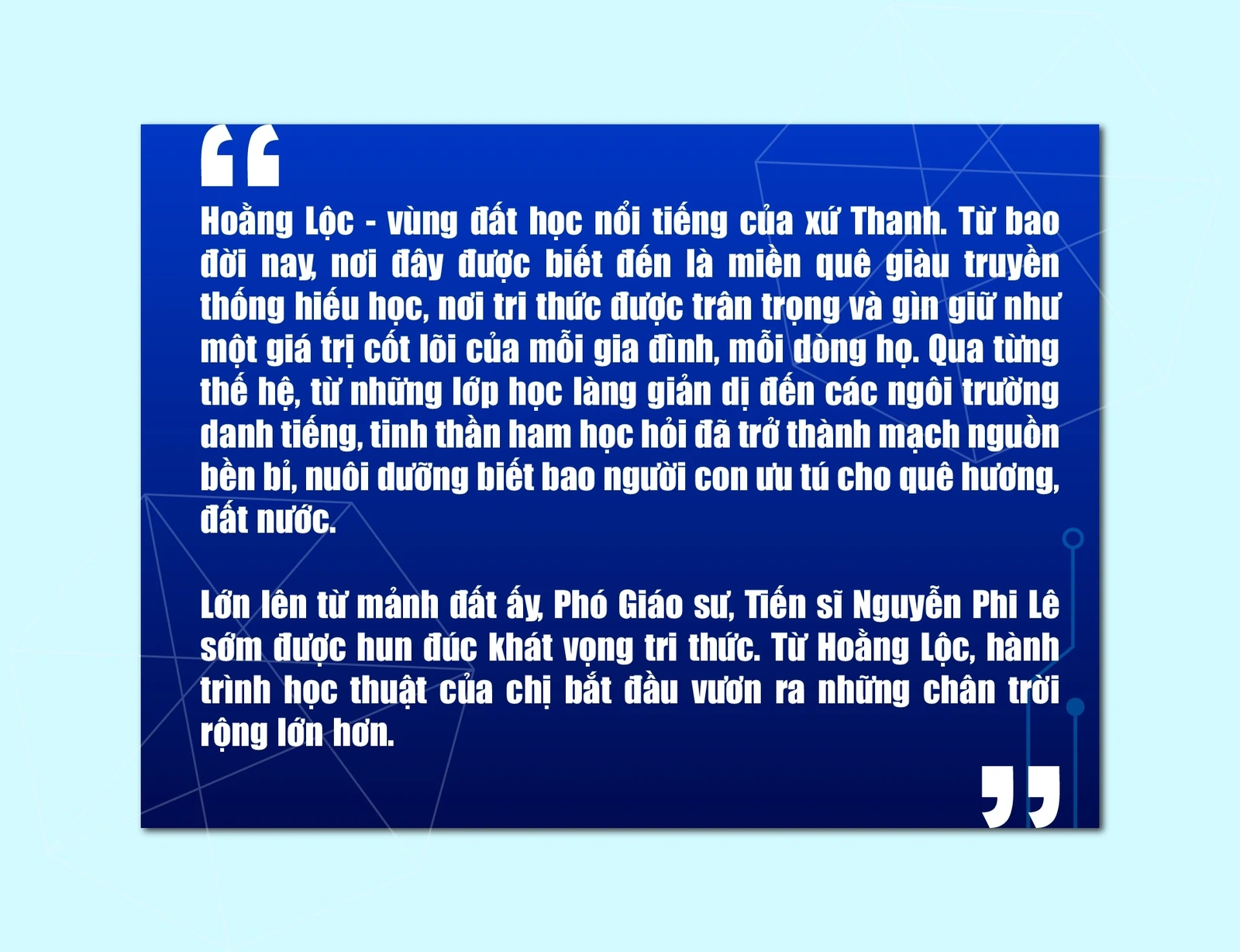 [E-Magazine] Trò chuyện đầu xuân: Từ đất học đến nhà khoa học