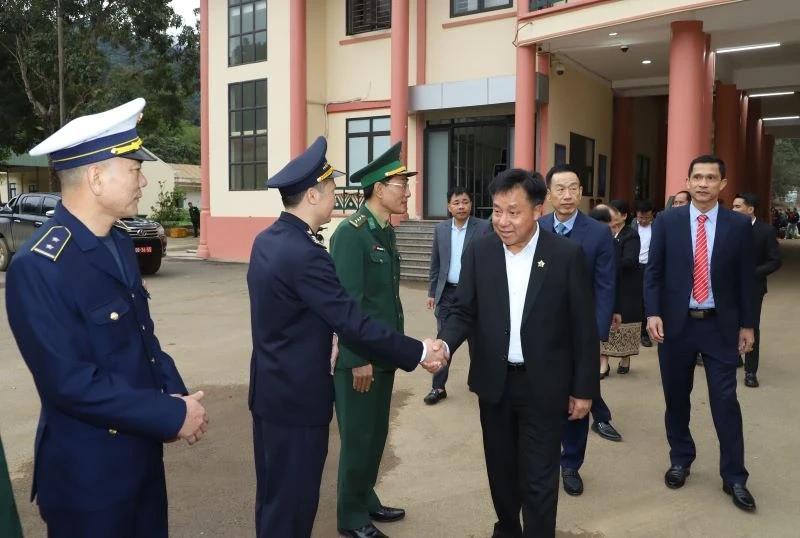 Đón Đoàn đại biểu cấp cao tỉnh Hủa Phăn sang thăm, chúc tết Đảng bộ và Nhân dân tỉnh Thanh Hóa