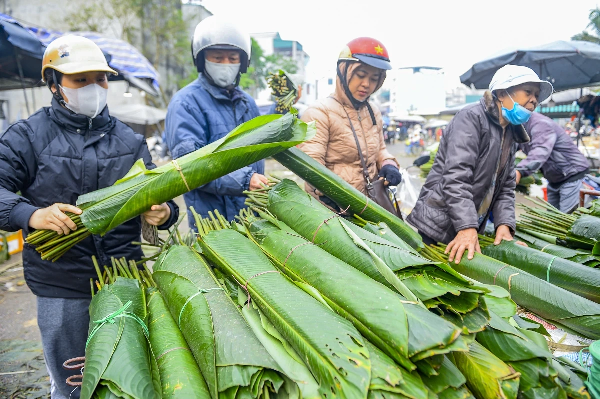 Lá dong, lạt giang rộn ràng về phố