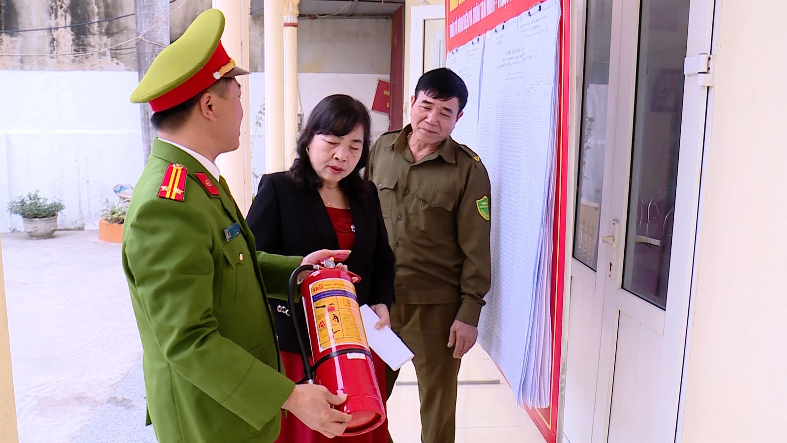 Đảm bảo an toàn PCCC tại các điểm bỏ phiếu bầu cử 